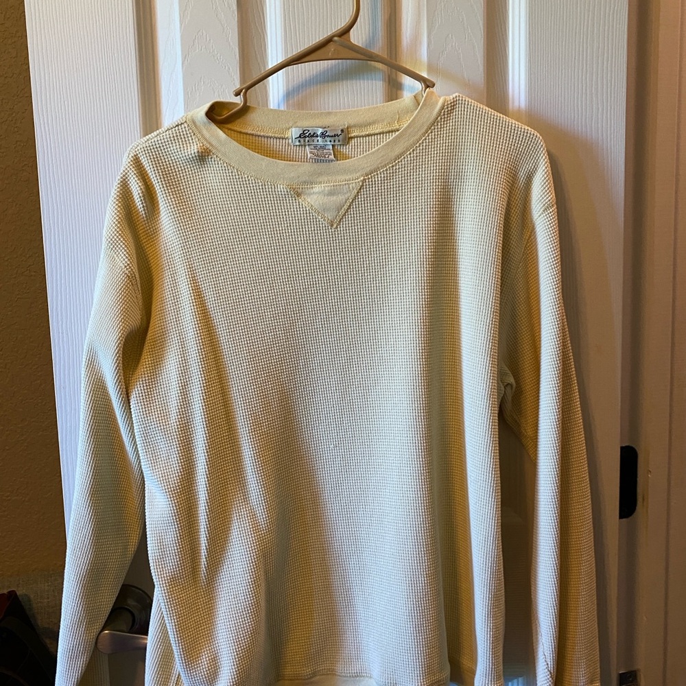 Eddie Bauer light yellow thermal women’s